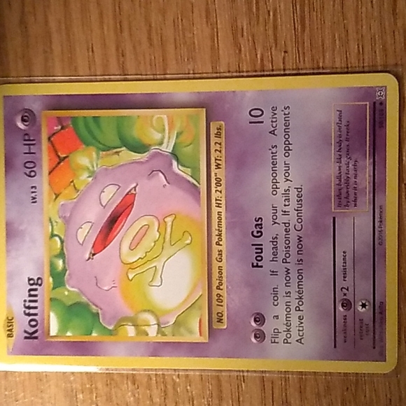 Pokemon card koffing - Picture 1 of 2